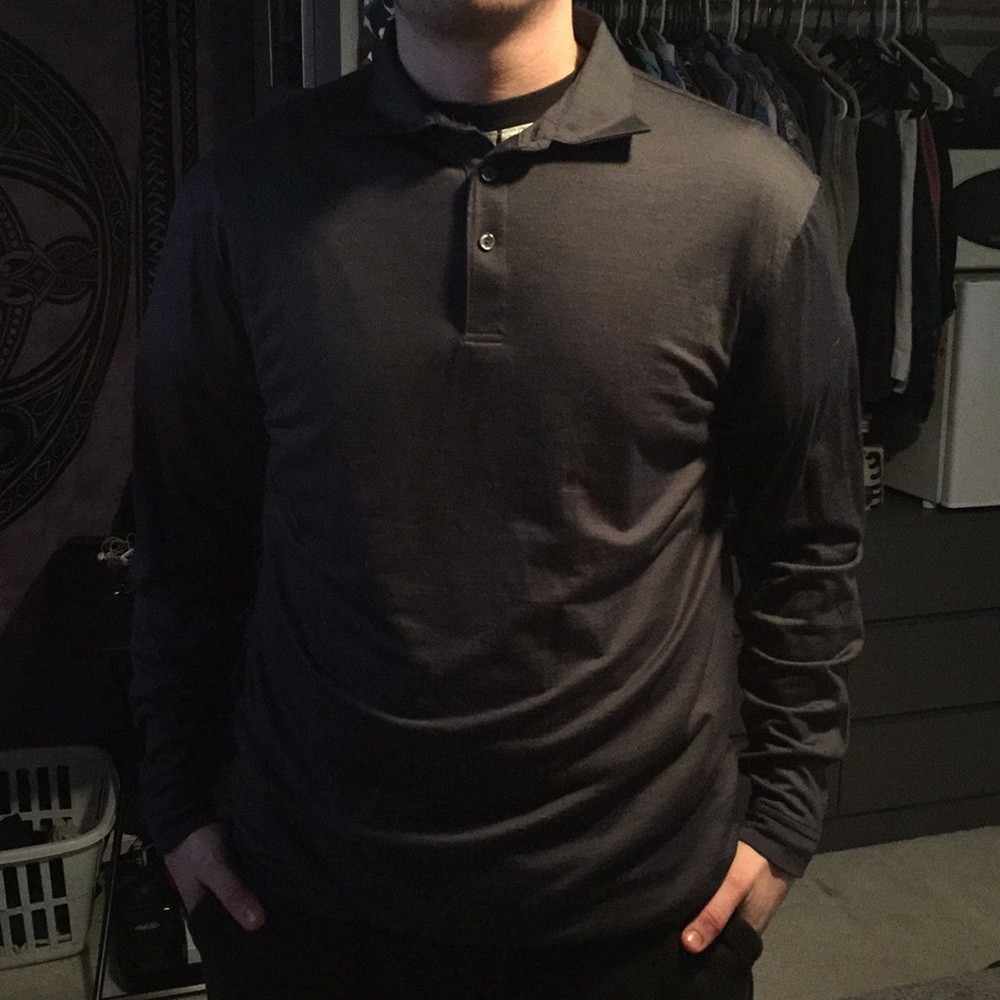 Peter Millar Button-up wicking pullover - Picture 3 of 3